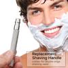 Shaving Handle for Double Edge Shaving Razor Stainless Steel Safety Beard Razor Replacement Razor Handle Grip Manual