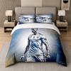 3Pcs Bedding SetCristiano Ronaldo Soft Bed Sheet and Two Pillowcases Home Bedroom Decor