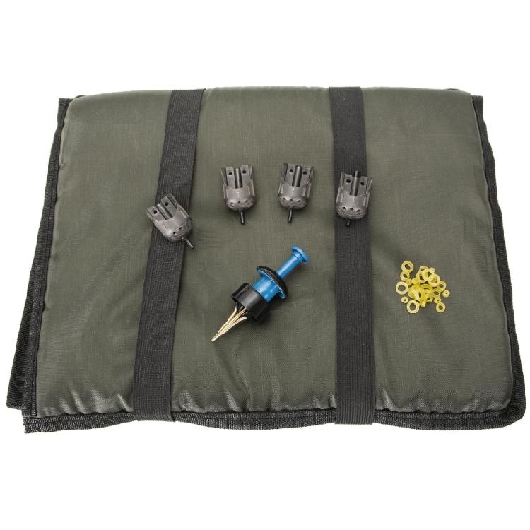 Fishing Unhooking Mat with Pellet Banders Feeders Fish Protective Landing Pad
