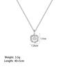 Korean Fashion Temperament Zircon Love Pendant Necklace for Women