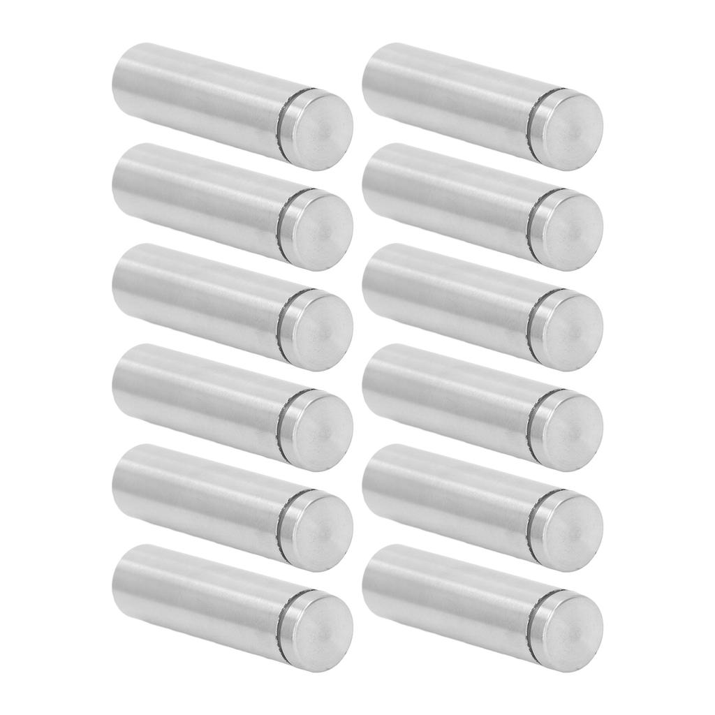 12Pcs Standoff Screw Stainless Steel 19x70mm Wall Mount Advertising Fastener Set Kit