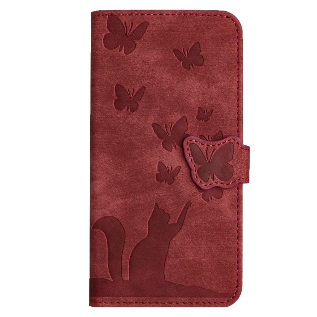 S25 Flip Case for Samsung Galaxy S24 Ultra S25 Edge S23 Plus S22 S21 S20 FE 5G Cases 3D Cat Butterfly Leather Wallet Back Cover