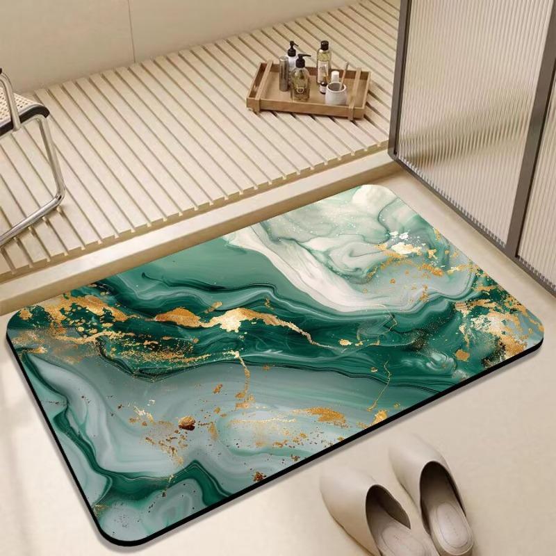 Soft diatom mud absorbent mat bathroom floor mat toilet door non-slip quick-drying foot mat toilet household carpet