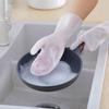 1Pair Dishwashing Gloves Decontamination Clean Non-Slip Heat Insulation Non-Hot Gloves Dishware Vegetable Fruit Cleaning Gloves