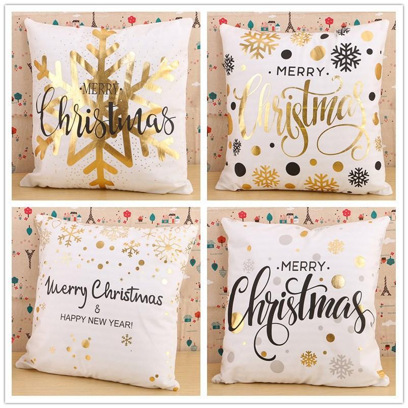 Christmas Pillow Home European Linen Sofa Cushion Cushion New Pillow Case