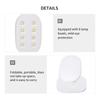 LED Nagel Lampe Faltbar Tragbar Gleichmäßige Ausleuchtung Milder Augenschutz Nagellack Trockner für Zuhause Schönheitssalon