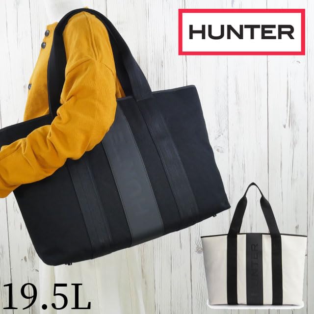 Hunter UBS3701CAA Tote Refined Stitch Black 2-Way Bag, Canvas,