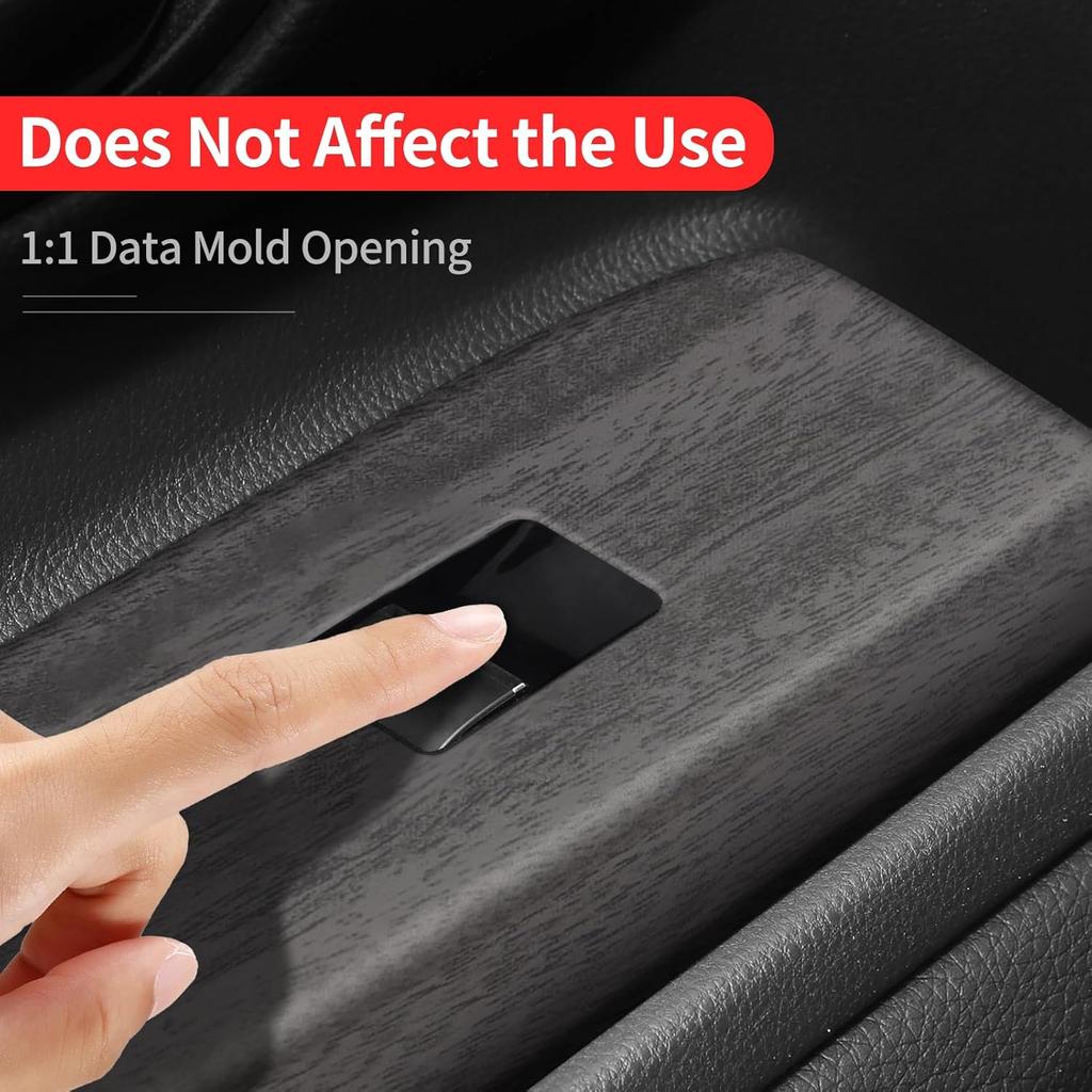 Painel Decorativo de Levantamento de Vidro de 4 Peças RONGSEN para Toyota Land Cruiser 250 1958 Prado Lc250 2024-Presente Painel de Botão de Vidro Modificação Interna