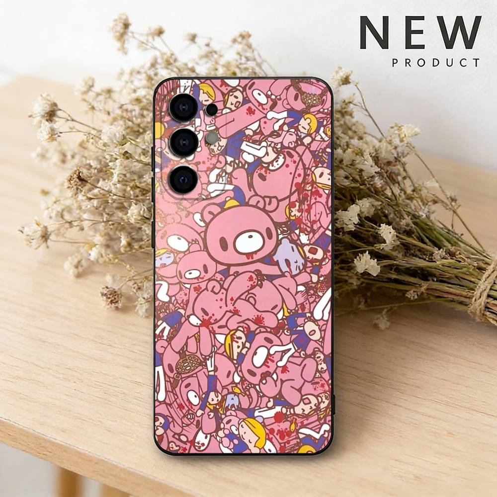 

G-Gloomy Cute Bear wallpaper Phone Case For Samsung S26,25,24,23,22,30,21,10,9,Ultra,Plus,Lite Black Soft Case Samsung S26ULTRA