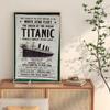 Titanic Ticketverkauf Werbung Fotos Drucke Poster Leinwand Poster Vintage Retro Wanddekoration Wandkunst Dekor für Home Bar