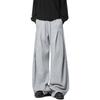 BeatStreet Amerikanische Retro Graue Machete Jogginghose Für Männer Und Frauen Y2k Harajuku Hip-Hop High-Waisted Lässig Locker Jogger Streetwear