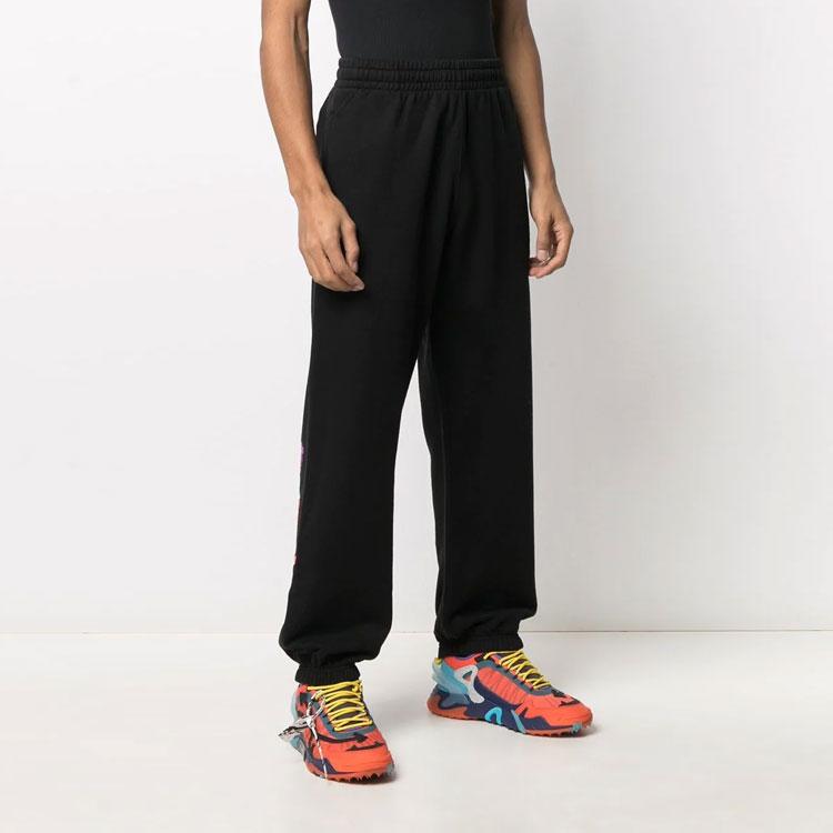 Off-White Marker Slim Sweatpant Black Men Bottoms OMCH029R21FLE0011032
