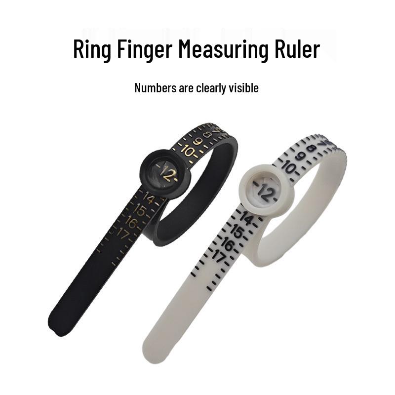 Ring Sizer & Magnifier Tool: Ring Measuring Tape, Ruler, Plastic Ring Size Finder