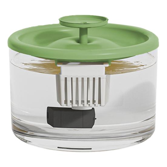 

1,5 л фонтанчик для кошек автоматический питьевой фонтанчик для домашних животных тихий диспенсер для воды для домашних животных с прозрачным резервуаром для домашних кошек и собак зелёный