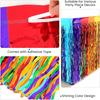 2 Pack Foil Table Skirts Fringe Table Banner Decorations, Rectangle Round Tables Curta Streamer Backdrop for Birthday Baby Shower Wedding Engagement