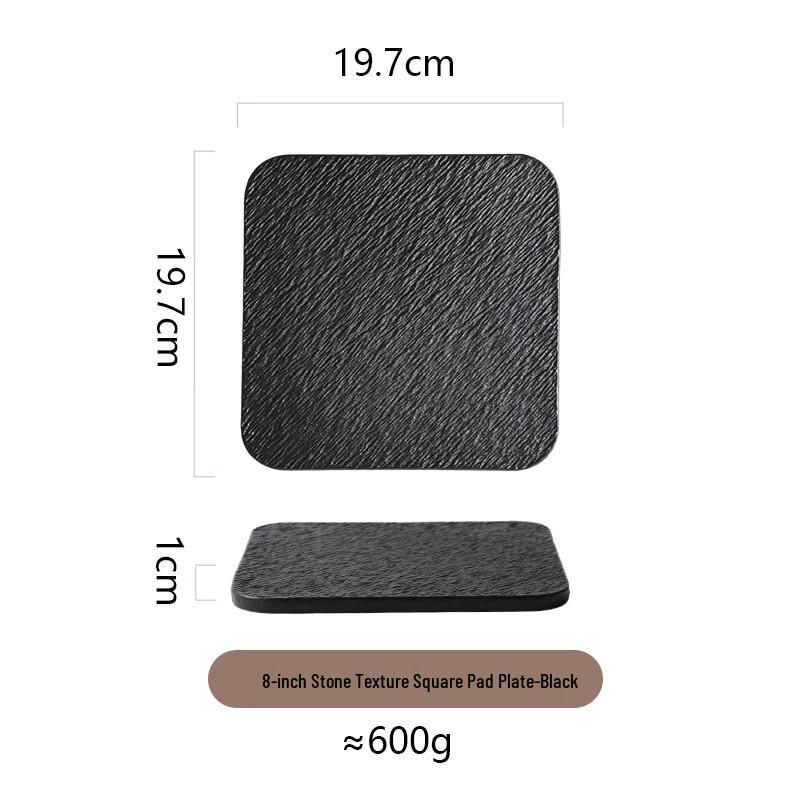 ZISIZ Ceramic Square Dessert Plate