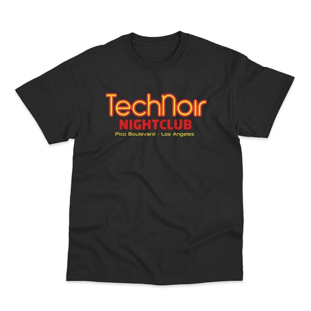 ZX Summer Tech Noir Nightclub Inspired By Terminator Printed Tshirt Mens Round Neck Tshirt S