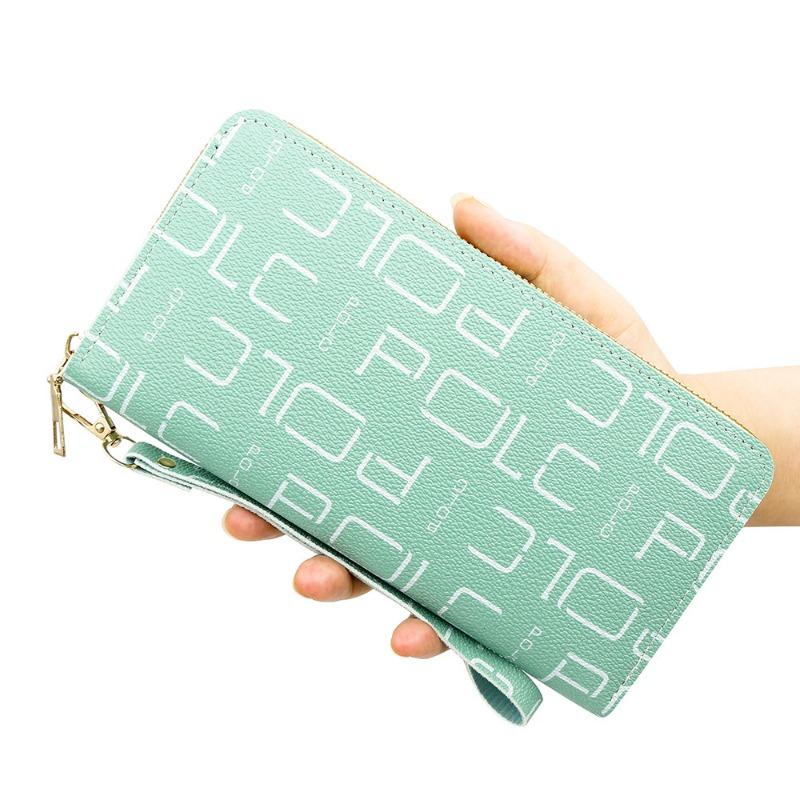 Ladies' Long Wallet Hand-held Bag PU Leather Large Capacity Wallet