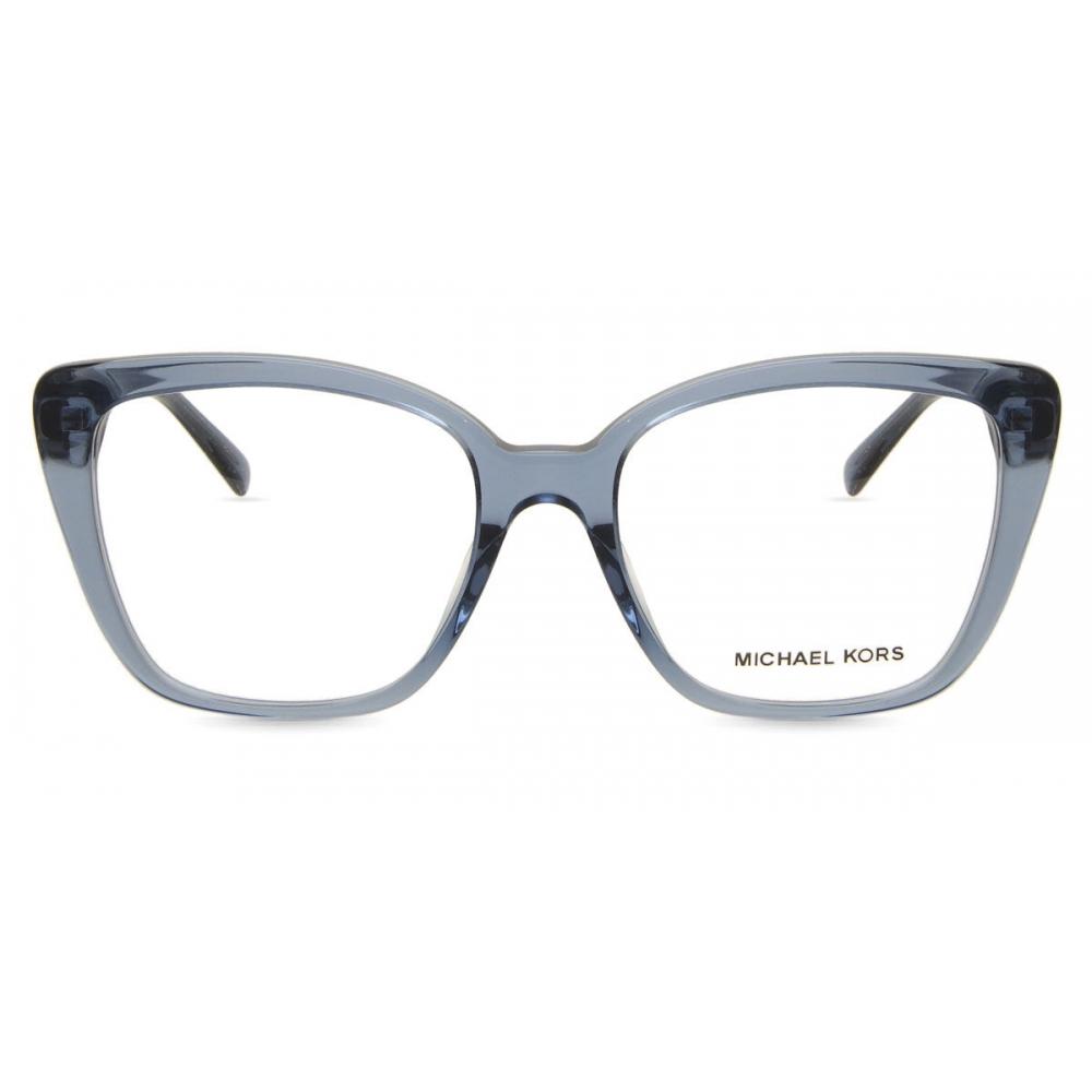

Michael Kors Women Eyeglasses Avila Mk4110u 3956 Transparent Blue/55-17-140