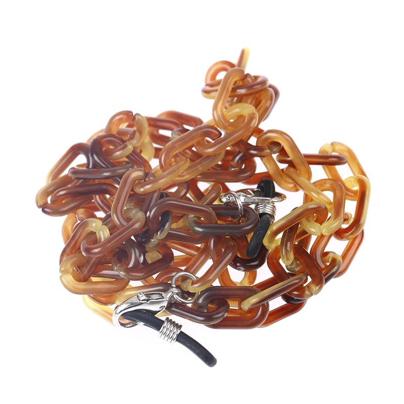 1 chaîne de lunettes en acrylique pour femmes, antidérapante, pour lunettes de soleil, cordon de cou