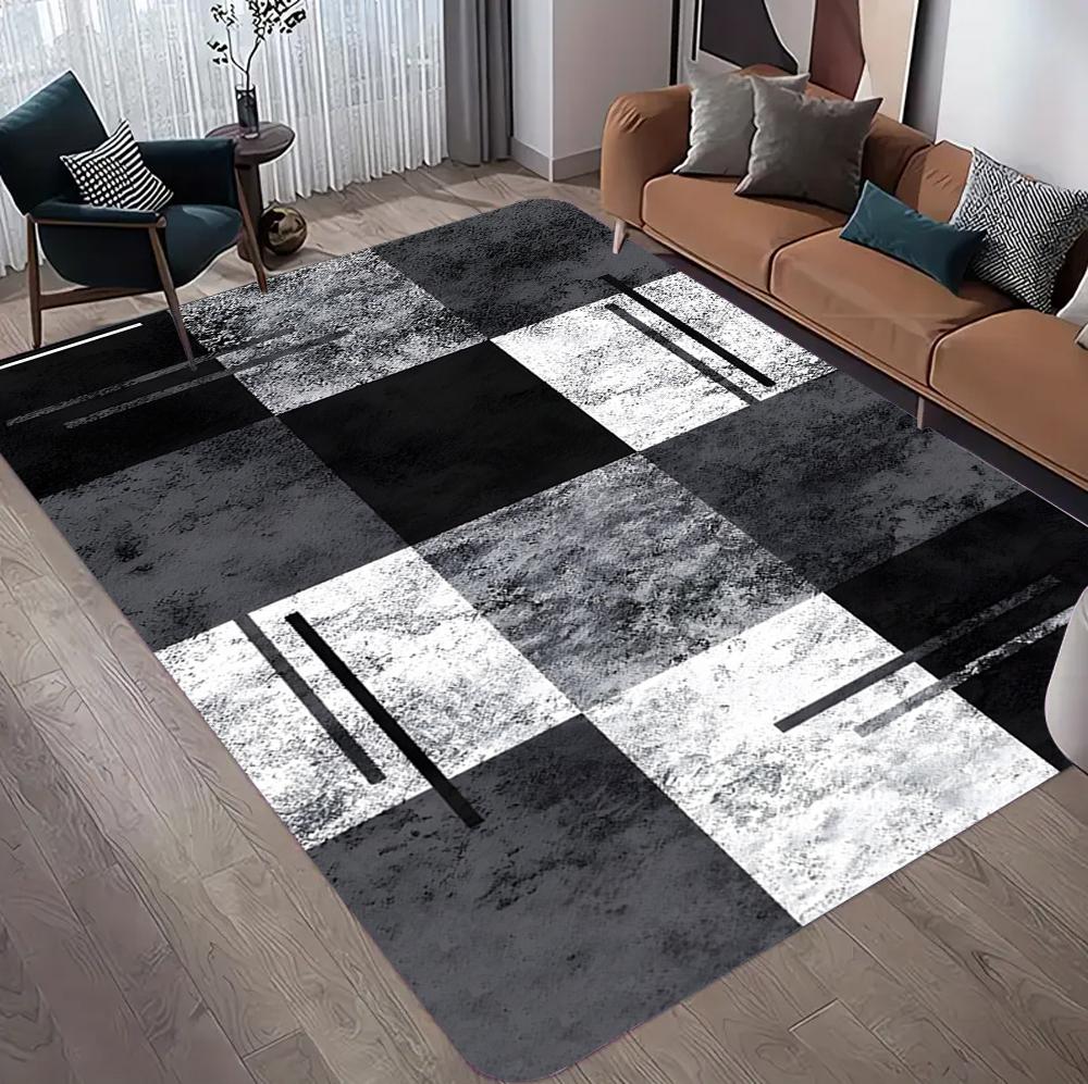 

Modern Geometric Carpet – Large Non-Slip, Machine-Washable Rug for Living Room or Bedroom Contemporary Decor 40x60cm