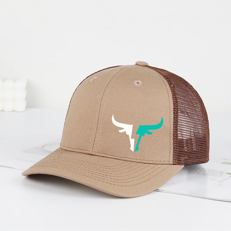 Bulls Logo Printed Mesh Cap Lightweight, Breathable, Adjustable Sun Hat Unisex Fishing Hat & Casual Cap Stylish Fashion Item