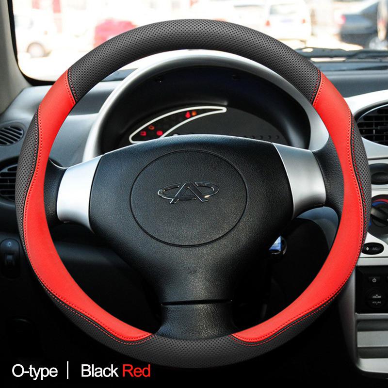 Car Auto Steering Wheel Cover Wrap for Chery Tiggo 8 7 Pro Tiggo 7Plus 8Plus D O Type Braid On Steering-Wheel