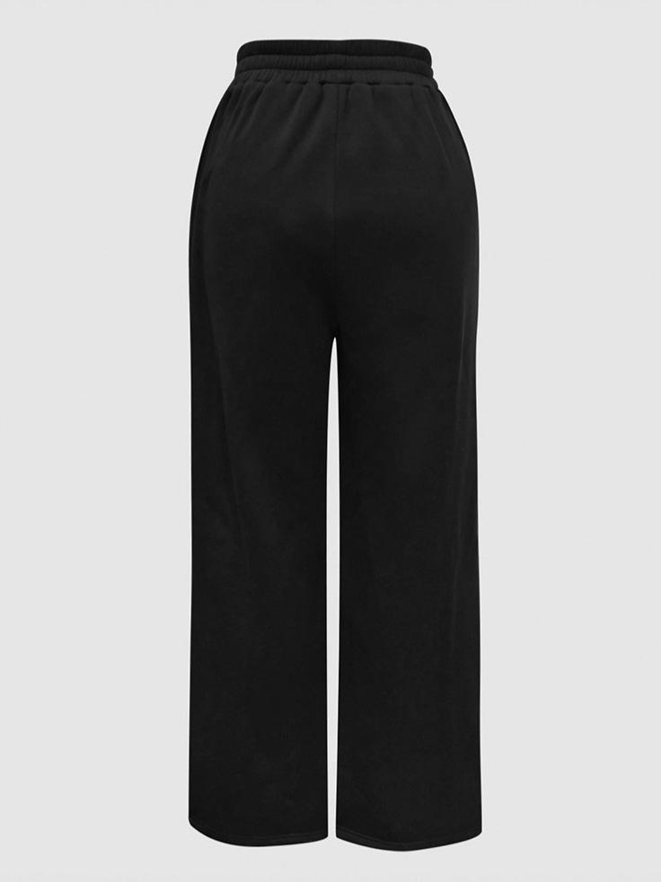 Pantalons Casual Jambe Droite Hip-Hop Européen & Américain pour Femmes 2025 - Style Estival INS