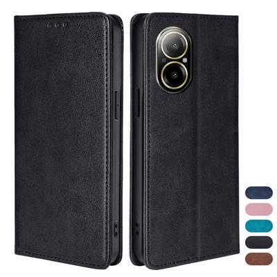 Custodia in Pelle a Libro per Cellulare per Realme C67 C55 C53 C35 C33 C31 C30S C30 C21Y C25Y C21 C20 Custodia Portafoglio Magnetica con Supporto