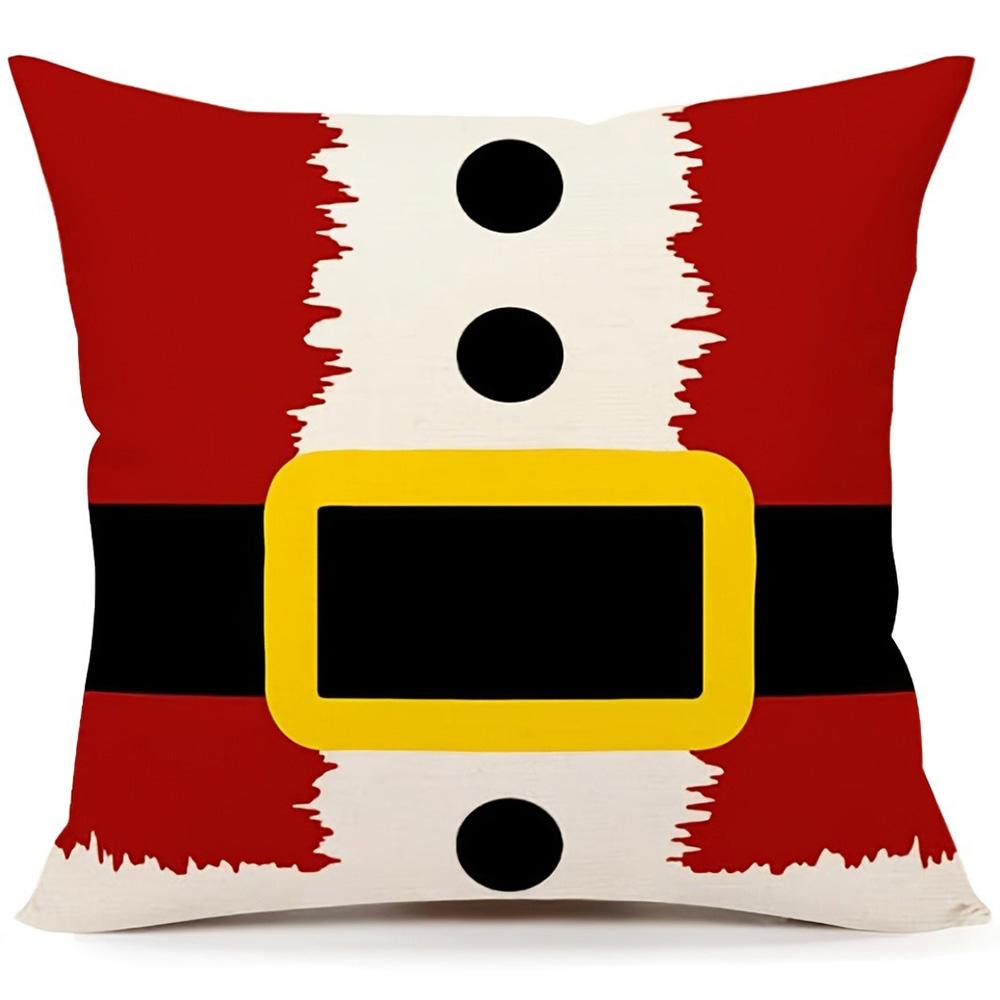 Christmas Pillowcases: Reindeer & Santa Designs - Ho Ho Ho! Sofa bed cushion cover,New Year home decoration