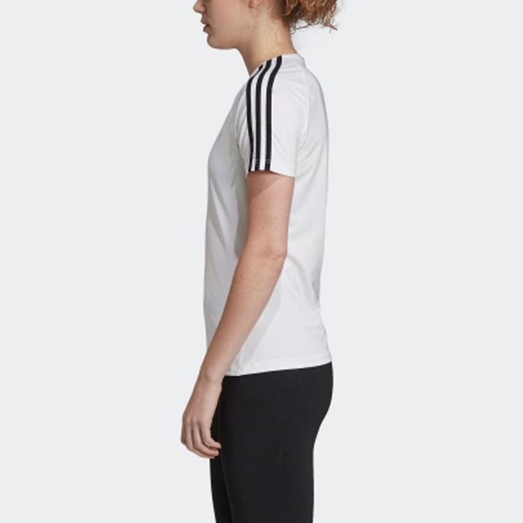 Adidas Running Training Fitness Crew Neck Short Sleeve T-Shirt Women Tops White EH8723
