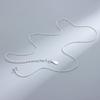 S925 Sterling Silver Gold Plated Collarbone Chain Round Beads Snake Bone Box Twisted Flower Chain Necklace Fashion Jewelry