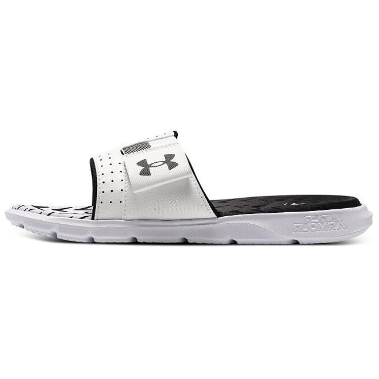 Under Armour Comfortable Versatile Slide Sandals Unisex Footwear Black White 3027252-100