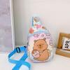 Portable Capybara Chest Bag Large Capcity Kids Crossbody Bag Cartoon Cartoon Shoulder Bag  Children