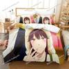 Anime Theme Cute The Ice Guy His Cool Female Colleague Bedding Set Full/Queen Size Duvet Cover Pillowcase Kids Bedroom Soft Set