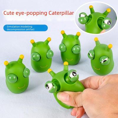 Adorable and Comical Staring Caterpillar Decompression Squeeze Toy