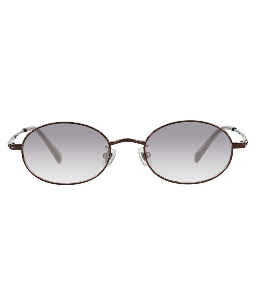 Zoff SUNCUT ZC252G07 Oval Sunglasses Brown Metal Frame UV 100 Cut Unisex Non-Prescription Stylish Eyewear