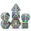 7Pcs Various Shapes Dices Different Number of Face Educational Toy Digital Number Alloy Dices Set For Party Family Game