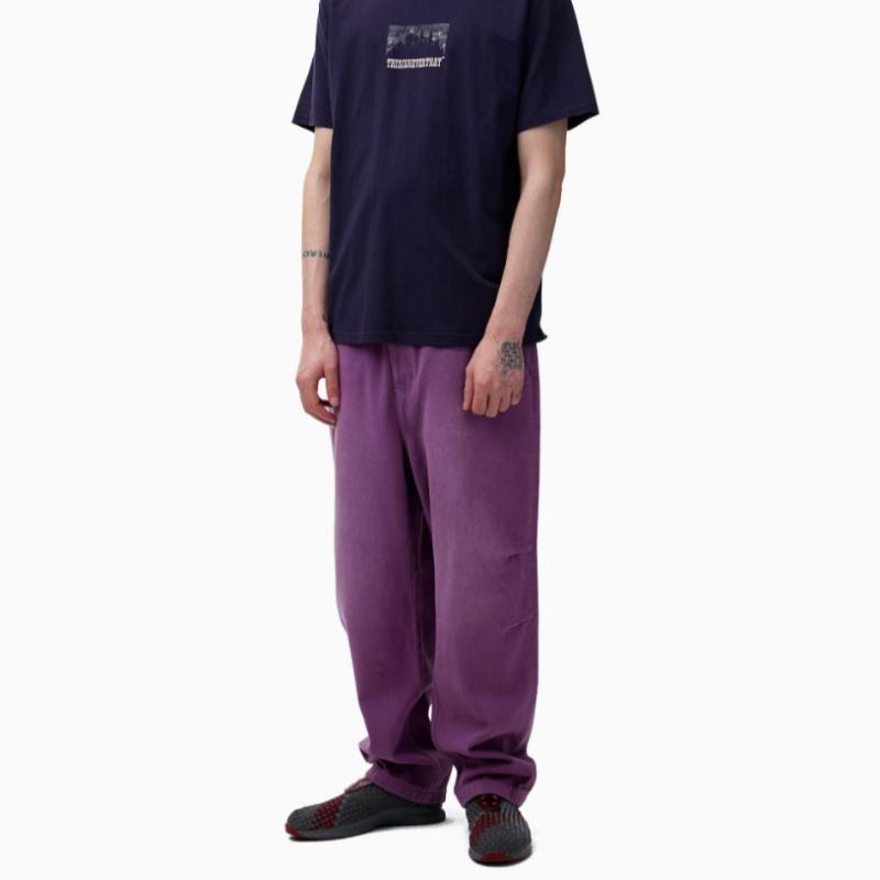Thisisneverthat Overdyed Twill Pant Plum