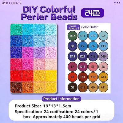 Creative DIY Mini Iron 2.6mm Fuse Beads Plastic Beads Fuse Beads Picking Tray Kit Ironing Collage Beans Tool Children