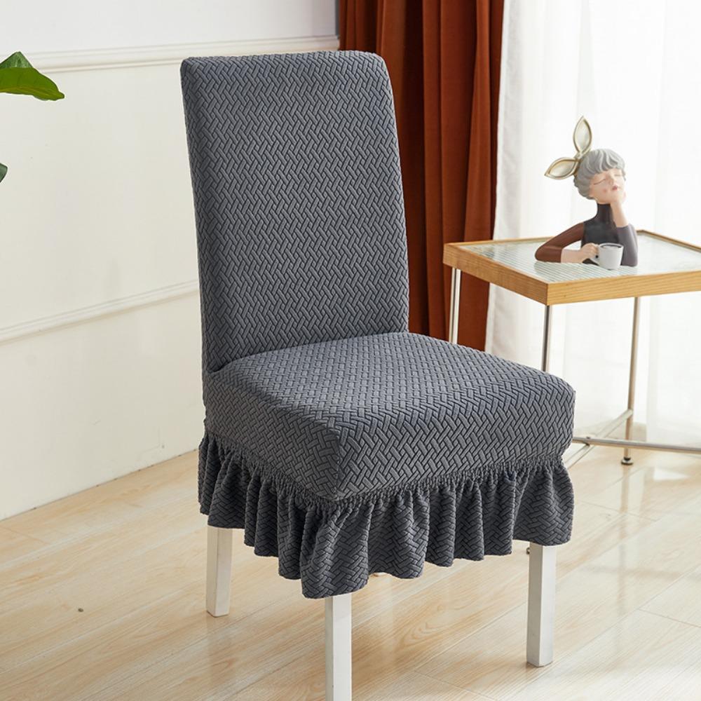 Stretchable Dining Chair Covers Set Universal Fit Thickened Spandex Slipcovers with Backrest for Home Kitchen Office