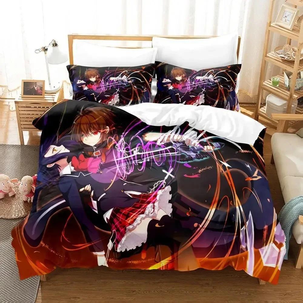 Love Chunibyo Other Delusions Beding Set Printed Bed Linen Set With Pilowcase Bed Soft Duvet Cover Single Double Quen Super King-Sized Dimensionsd