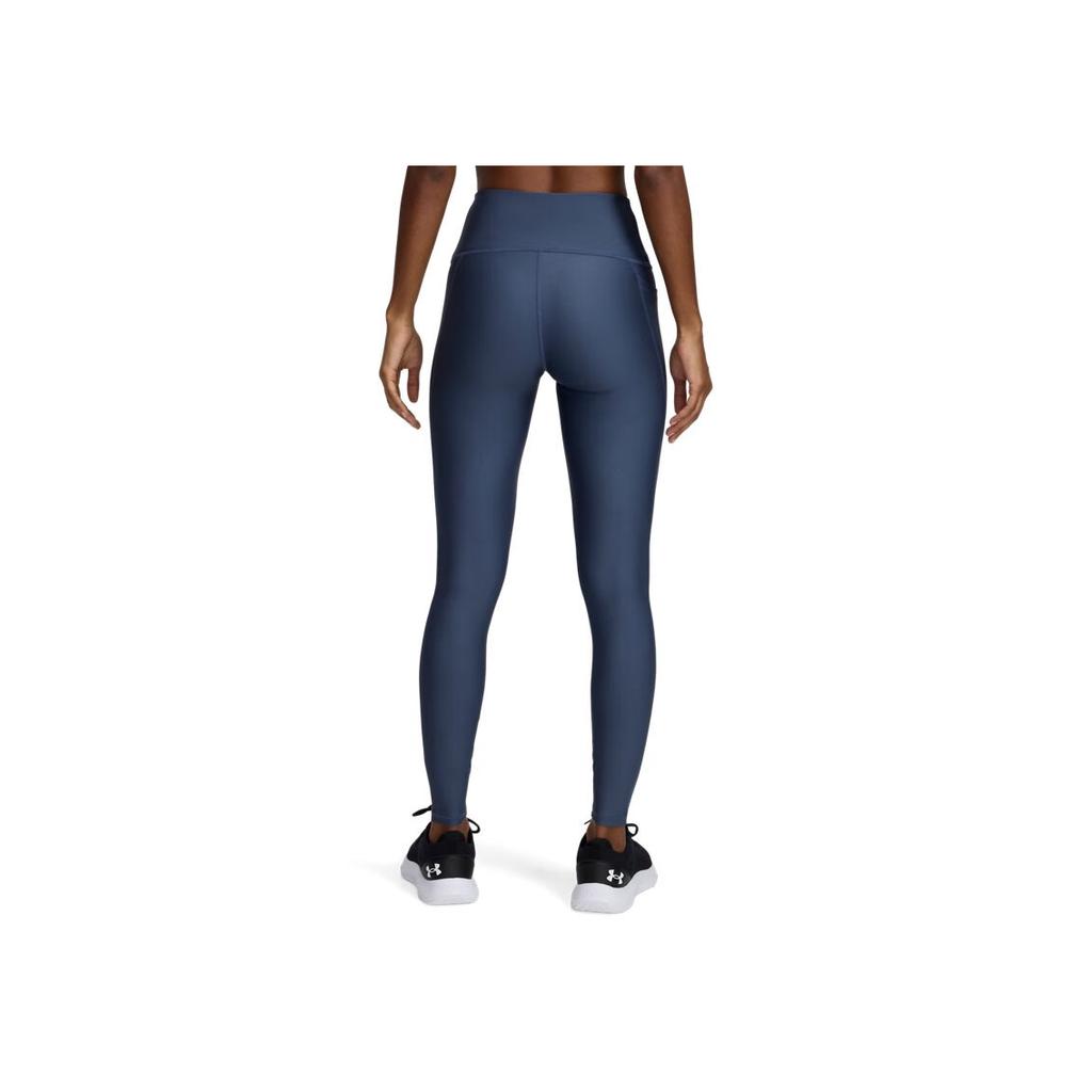 Under Armour Tech Simple Letter Fitness Yoga Comfortable High Waist Sports Long Pants Women Bottoms Storm-Gray 6001621-044