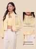 Women's Oreo Fleece Sports Jacket: Double-Sided, Velvet Thickened, Stand Collar, Loose Fit for Autumn/Winter Fitness & Casual Wear.