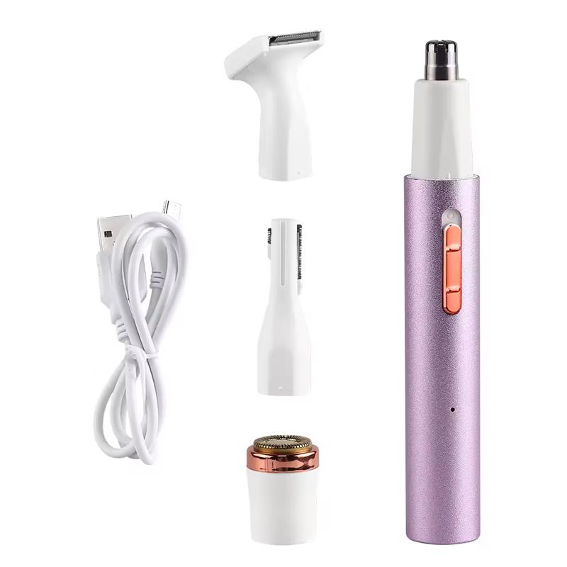 

Fashion Portable Mini Size Male Female Nose Hair Cutter Clipper Trimmer Makeup Remove Machine Professional Set Hair Cutter фиолетовый