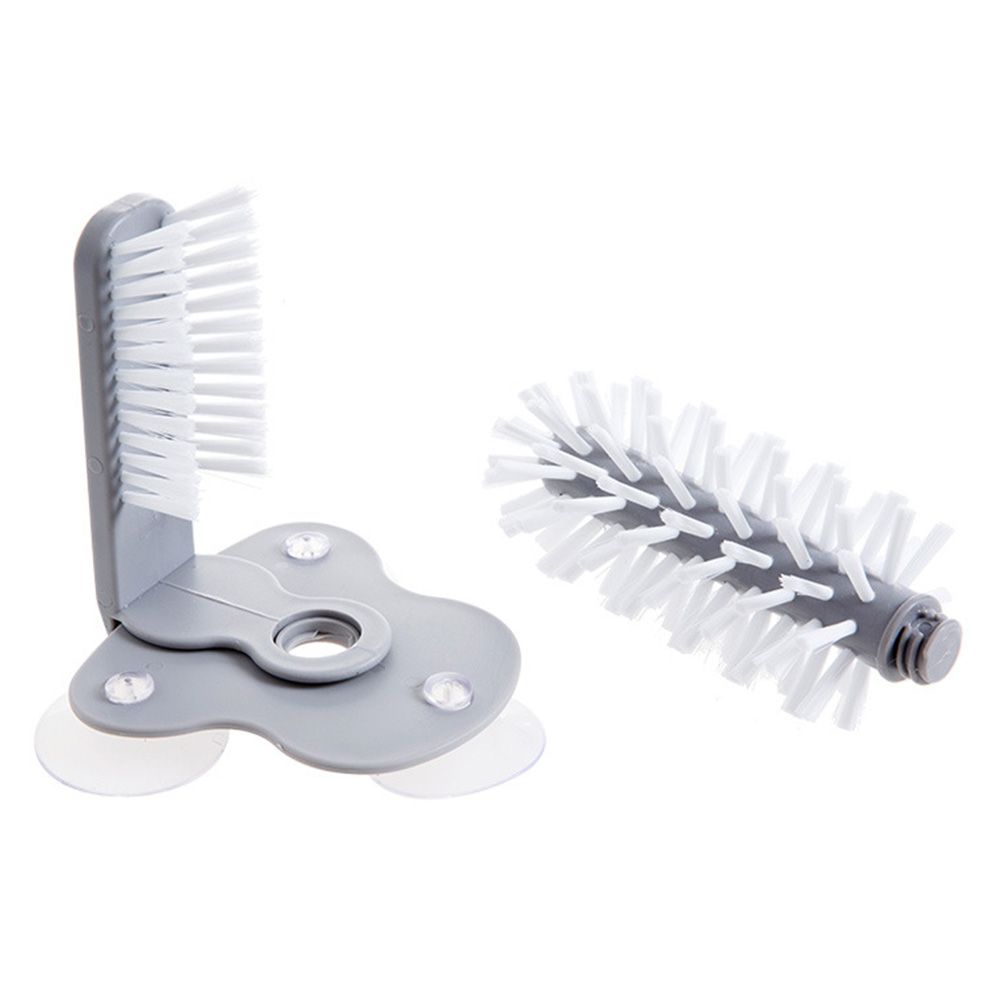 Detachable Sucker Cup Brush 2 In 1 Glass Cup Cleaning Brush Water Bottles Cleaner  Kitchen Tools