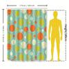 Colorful Retro Circle Pattern Waterproof Shower Curtain With Hooks For Bathroom Decor Home Accessory Easy To Clean And Maintain