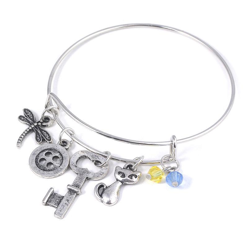 Anime Coraline the Secret Door Bracelet Pendant Coraline Enamel Pendant Cosplay Gift For Men Women Backpack Jewelry Accessories