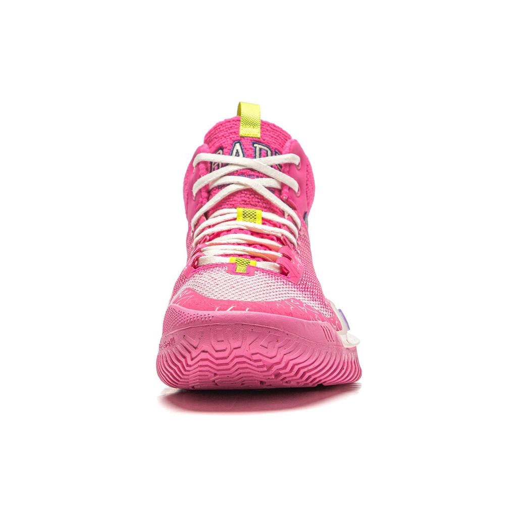 Li Ning Badfive 3 Synthetic Leather Cushioning Slip Resistant Low top Basketball Shoes Men's Pink ABFT015-9