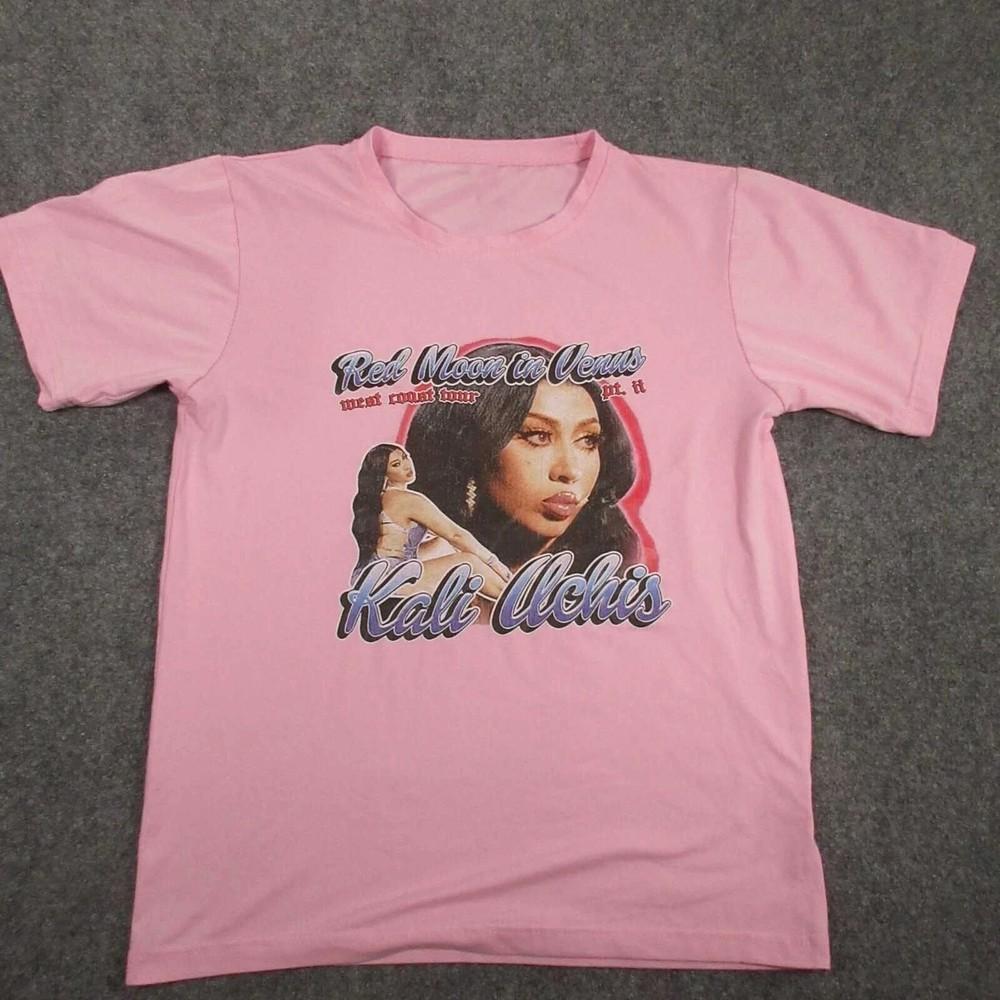 New Kali Uchis Gift For Fans Men All Size Shirt Pink Color Cotton Unisex T-Shirt Graphic Tee S